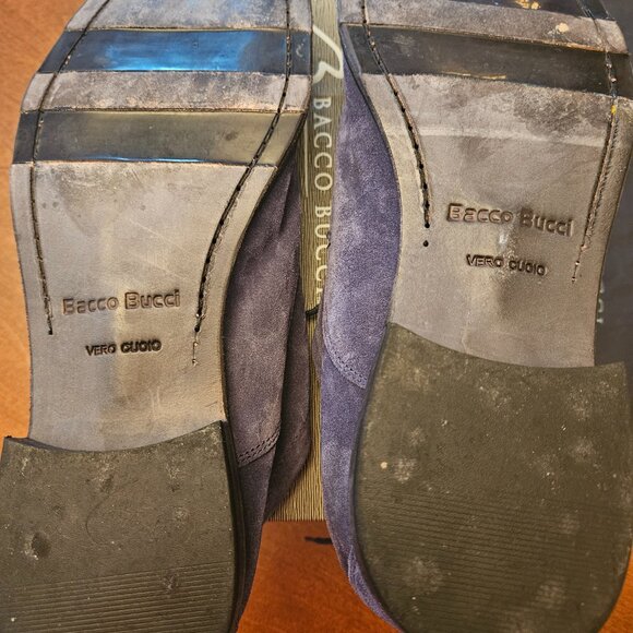 Blue Suede Shoes Bacco Bucci NARDI LEATHER SOLE Size 11 main image 13